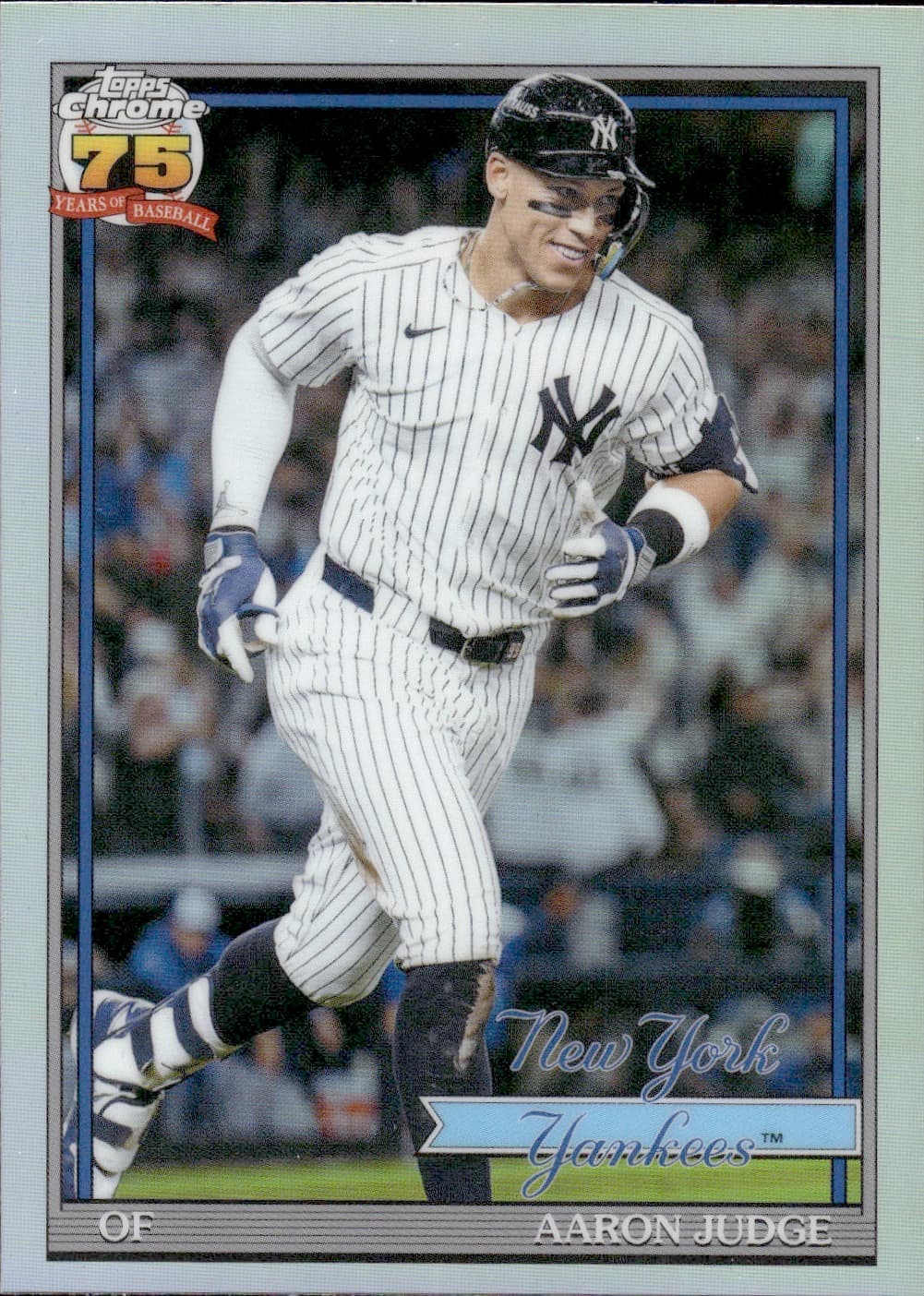 Aaron Judge Topps Chrome card scanned with MyCardFlow