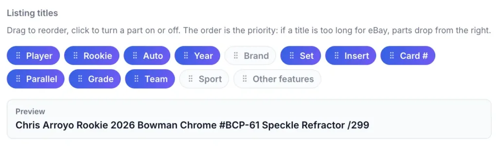 eBay Optimized Titles